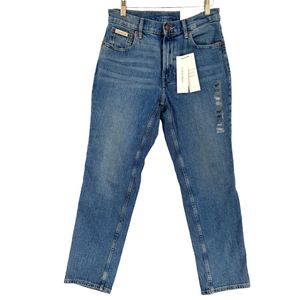 Calvin Klein NWT Original Straight Jeans Size 27 Blue Retail $89.50